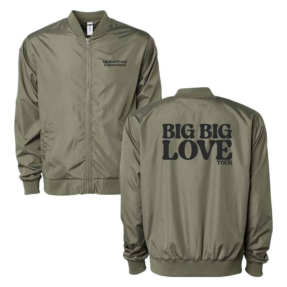 Official Michael Franti Merchandise - Big Big Love Army Bomber