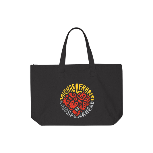 Official Michael Franti Merchandise - Black Heart Tote Bag