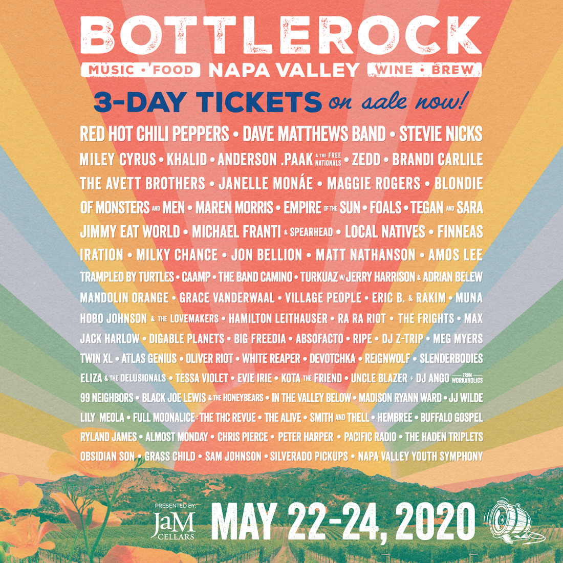 BottleRock Napa Valley 2020 On-Sale