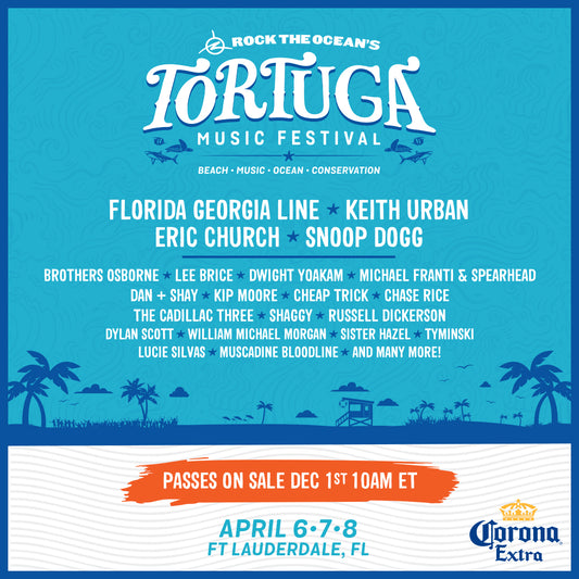 We're headed to the Tortuga Music Festival