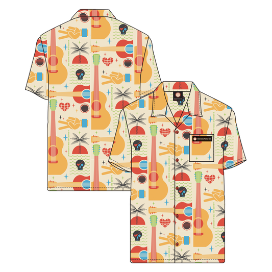 Official Michael Franti Merchandise. Custom Soulshine Hawaiian Button Down Shirt.