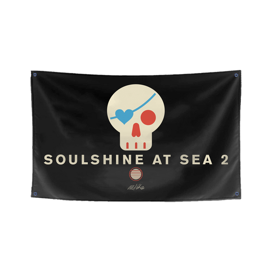 Official Michael Franti Merchandise. 3x5 foot wall Skull flag with grommets