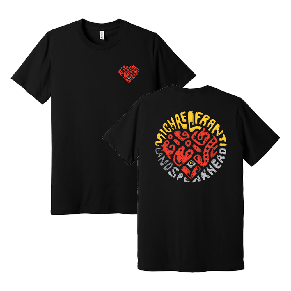 Official Michael Franti Merchandise - Black Heart Tee